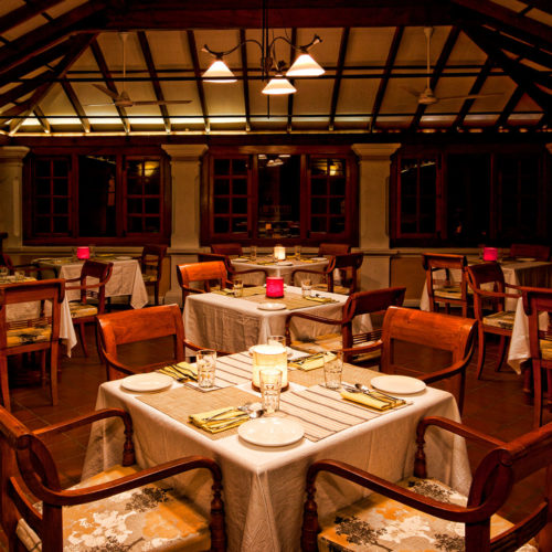 Dining area at Palais De Mahe