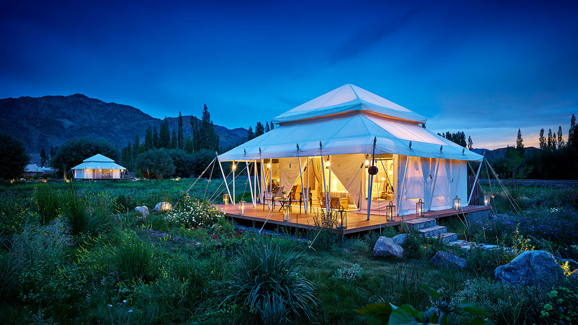 Patagonia Camp yurts